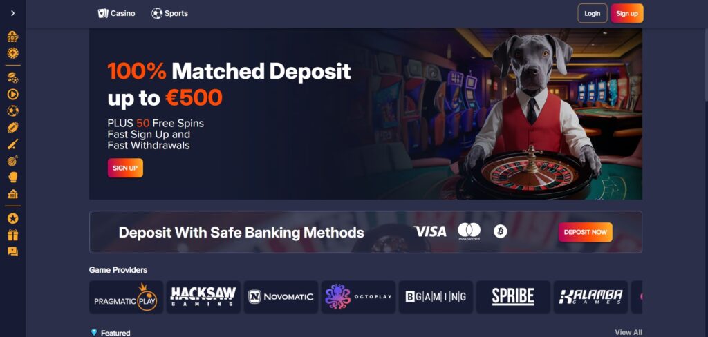 PuppyBet Home Page